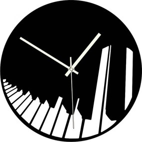 Drevené hodiny - klavírna symfónia čierne aj farebné | SENTOP PR0415