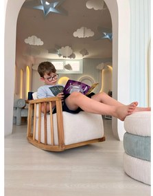 Hojdacie kreslo Kidmen (biela). Vlastná spoľahlivá doprava až k Vám domov. 1101667