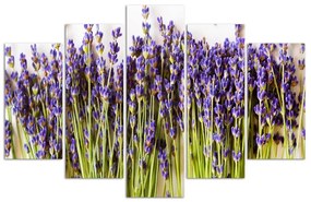 Gario Obraz na plátne Lavender - 5 dielny Rozmery: 150 x 100 cm