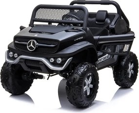 LEAN CARS Elektrické autíčko Mercedes Unimog čierne
