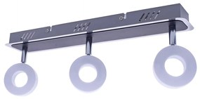 Bodové LED svietidlo Sole, 3x LED 15w, 4000k, ch/b