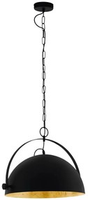 Eglo 78441 - Luster na reťazi COVALEDA 1xE27/60W/230V čierna