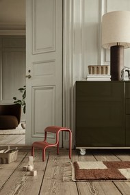 Ferm Living Kovové schůdky Poppy Red