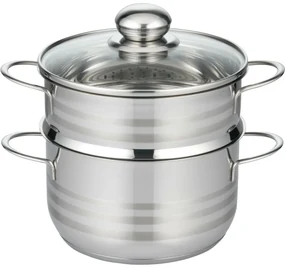 Elo 22718 Basic Nerezový parný hrniec Brillant 18cm, 1,6/2,4 l, 18 cm