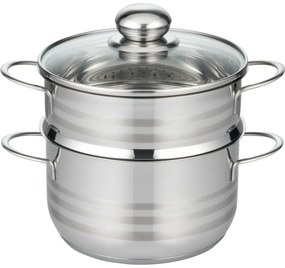 Elo 22718 Basic Nerezový parný hrniec Brillant 18cm, 1,6/2,4 l, 18 cm