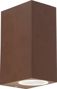 Inteligentná nástenná lampa hrdzavohnedá IP44 vrátane 2 wifi GU10 - Baleno