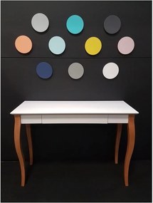 Biely písací stôl Ragaba Lillo, dĺžka 105 cm