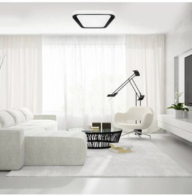 Stropné LED svietidlo Quadro, 1xled 66w, b/w