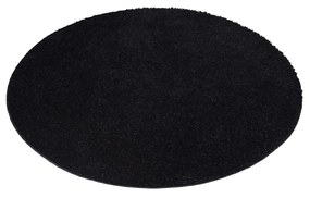 Dekorstudio Shaggy okrúhly koberec CITY 500 čierny Priemer koberca: 120cm