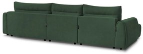 Tmavozelená rohová pohovka Aden – Bobochic Paris