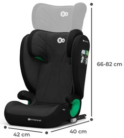 KINDERKRAFT - Autosedačka JUNIOR FIX 2 (100-150 cm) Graphite black