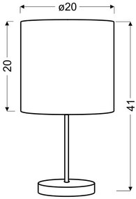 Candellux TIMBER Stolná lampa 1X60W E27 Oak 41-56750