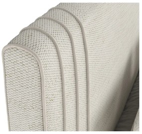 Béžová čalúnená dvojlôžková posteľ s úložným priestorom 180x200 cm Musca – Maison de Rêve