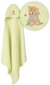 Babymatex Osuška s kapucňou MAXI 100x100 cm - Zelená