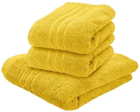 1x osuška COMFORT žltá + 2x uterák COMFORT žltý