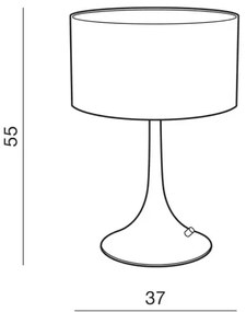 Dizajnová stolová lampa Niang