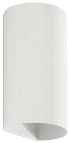 FARO 40542 - Nástenné svietidlo SOLE 2xGU10/8W/230V biela vrúbkovaná zaokrúhlený