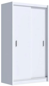 Šatní skriňa SAPHIRA 150x215 cm s posuvnými dverami, biela