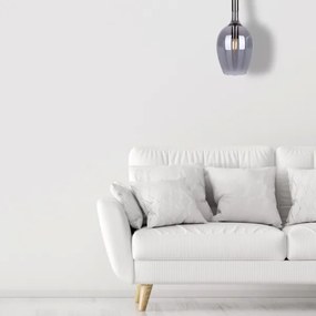 Luster na lanku LUGANO 1xE14/40W/230V šedá