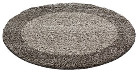 Ayyildiz Kusový koberec LIFE 1503, Okrúhly, Taupe Rozmer koberca: 120 cm KRUH