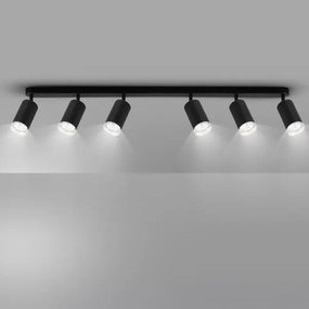 Brilagi - Kúpeľňové bodové svietidlo SELE 6xGU10/30W/230V IP44 čierna