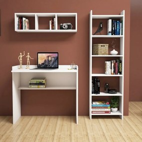 Pracovný stôl s knižnicou Matilda White