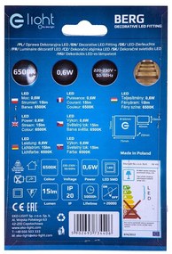 Schodiskové LED svietidlo Berg, 1x LED 0,6w, 6500k, s