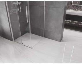 Mexen Velar, sprchový kút s posuvnými dverami 120(dvere) x 120(stena) cm, 8mm číre sklo, chrómový profil, 871-120-120-01-01