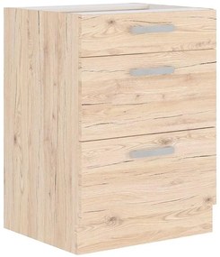 Skrinka do kuchyne KAROLINA BORDEAUX 60D 3S BB