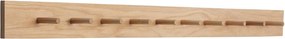 Nástenný vešiak z dubového dreva v prírodnej farbe Folk – Hübsch