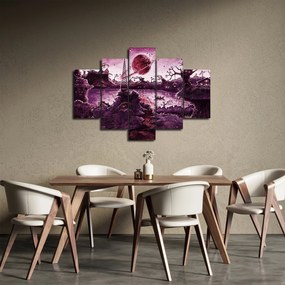 Obraz - Očarovaná dedina (150x105 cm)