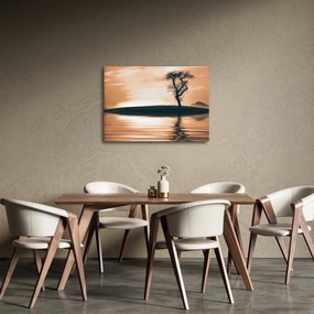 Obraz stromu na ostrove (70x50 cm)