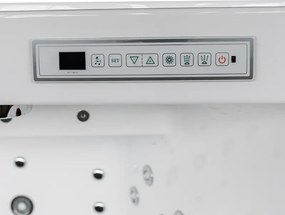 BPS-koupelny Hydromasážna vaňa HYD-KAR942W 180x120 Biela s ohrevom vody