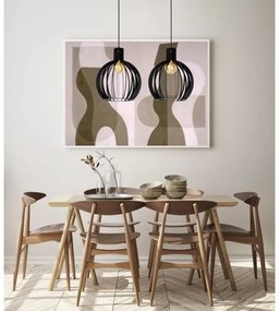 Lucide 73400/02/30 - Luster na lanku MIKAELA 2xE27/60W/230V čierna