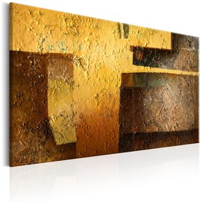 Artgeist Obraz - Golden Modernity Veľkosť: 120x80, Verzia: Na talianskom plátne