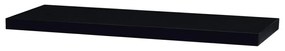 Autronic -  Polička nástenná 90 cm, MDF, farba čierny vysoký lesk, baleno v ochranej fólii - P-013 BK