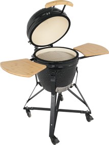 Keramický Kamado BBQ gril BestBerg BBGK-46B / Ø 38,3 cm / čierna