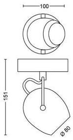 Philips 50611/31/P0 - LED Bodové svietidlo RIVANO LED/4,3W/230V