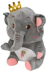 Plyšový SLONÍK s detskou dekou vo vnútri sivý