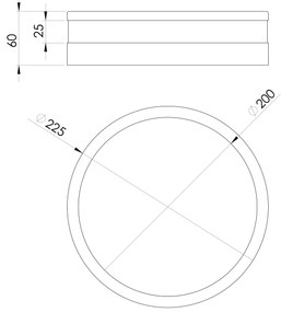 EGLO, PALERMO stropné LED svietidlo priemer 225mm, 11W, IP44, 230V, 94998