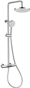 Sprchový systém SAT na stenu s vaňovým termostatom chróm SATSSTVK, 1 ks