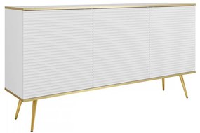 Komoda Oanisew K160, Farby:: biela / biela + zlatá