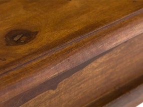 furniture-nabytek.cz - Masívna jedálenská súprava Merlin I z palisandra, lakovaná, hnedá – stôl 150x90 cm + 6 stoličiek