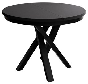 ROZKLADACÍ JEDÁLENSKÝ STÔL SALOME ČIERNY 100 / 140cm