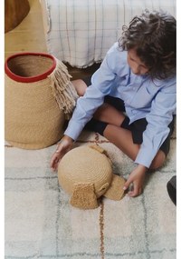 Béžový látkový detský kôš na hračky 40x30x55 cm Luna – Lorena Canals