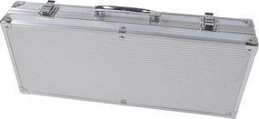 Nehrdzavejúce grilovacie náradie v hliníkovom kufríku BestBerg BBBQ-12BT / 12 ks / strieborná/čierna