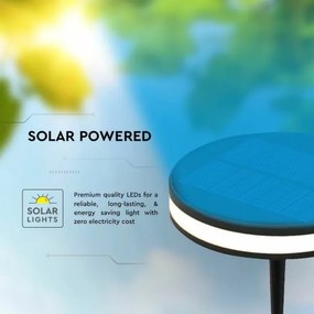 LED Vonkajšia solárna lampa LED/1,8W/3,7V IP54 3000K 1800 mAh