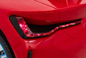 Ramiz BMW i4 batériové auto pre deti Červené + Pomalý štart + EVA + Eko koža + LED audio + Diaľkové ovládanie