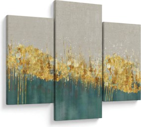 Obraz - Textúra so zlatým dekorom (90x60 cm)