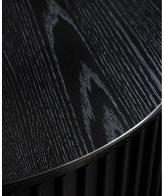 Čierny okrúhly konferenčný stolík ø 85 cm Siena – Unique Furniture